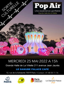 Sortie culturelle mai 2022 POP AIR