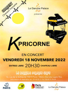 Affiche concert novembre 2022