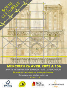 Sortie culturelle AVRIL 2023