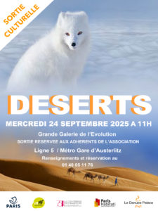 Sortie culturelle septembre 2025