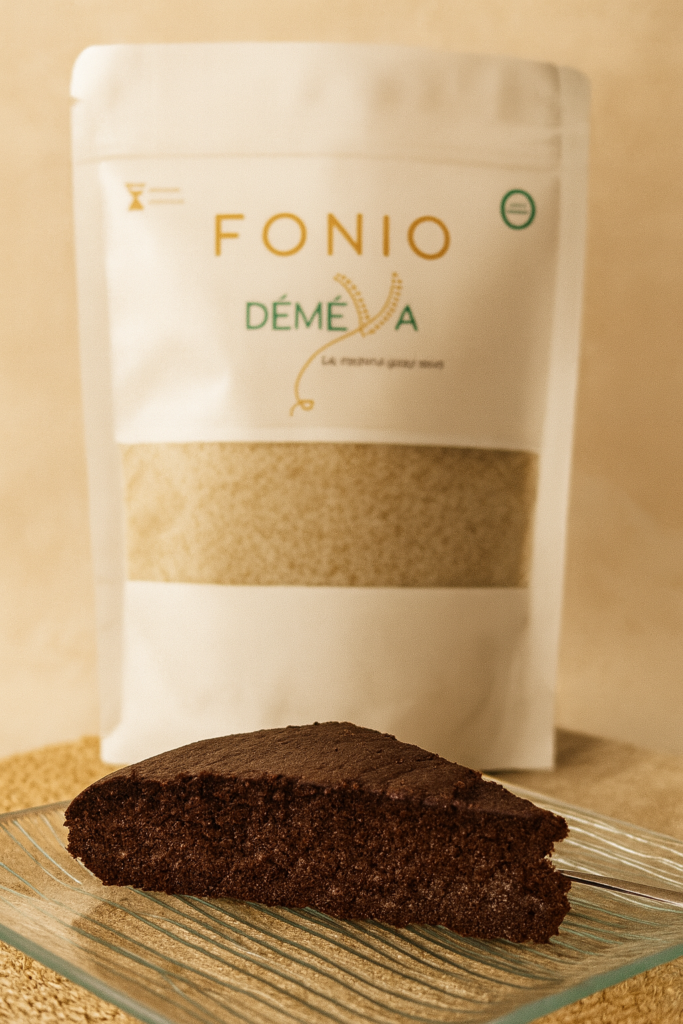 fonio déméya dessert moelleux chocolat