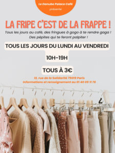 Affiche Évènement Vide Dressing Moderne Minimal Noir Beige (A4) - 1